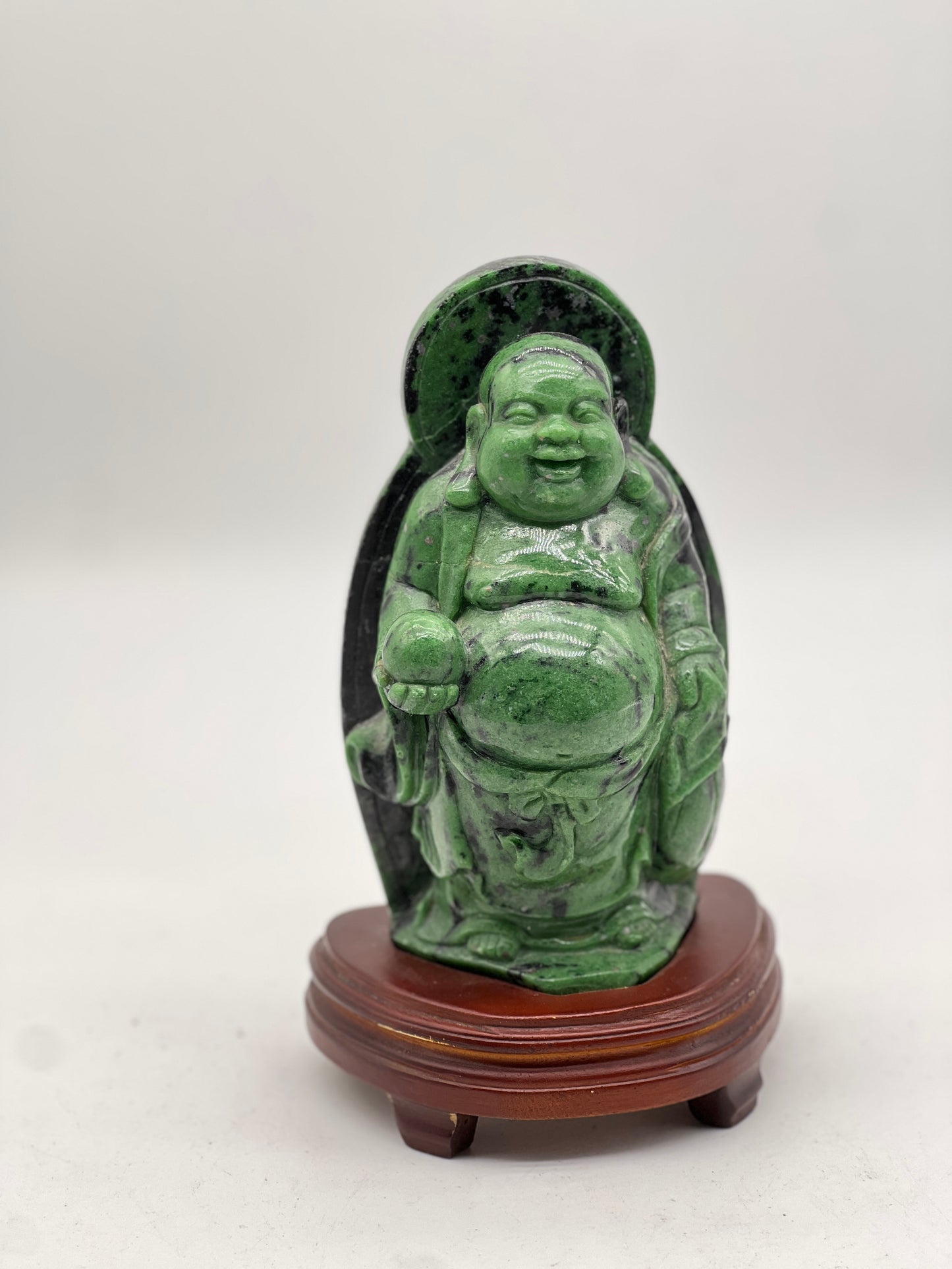 Ruby Zoisite Laughing Budda Status
