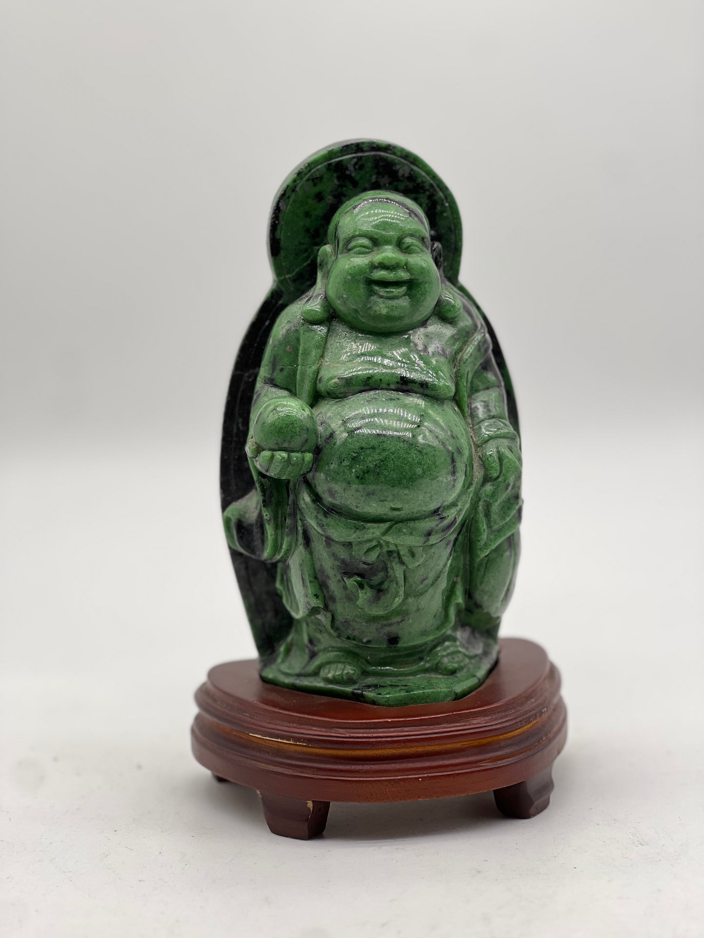 Ruby Zoisite Laughing Budda Status