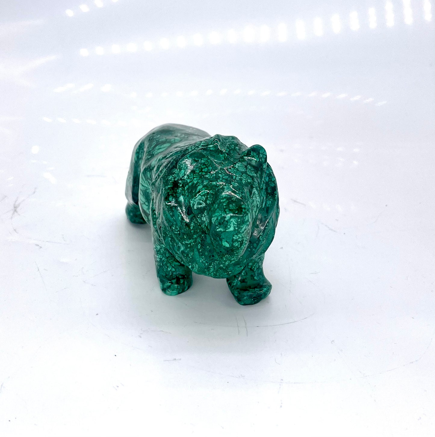 Malachite Lion Carving