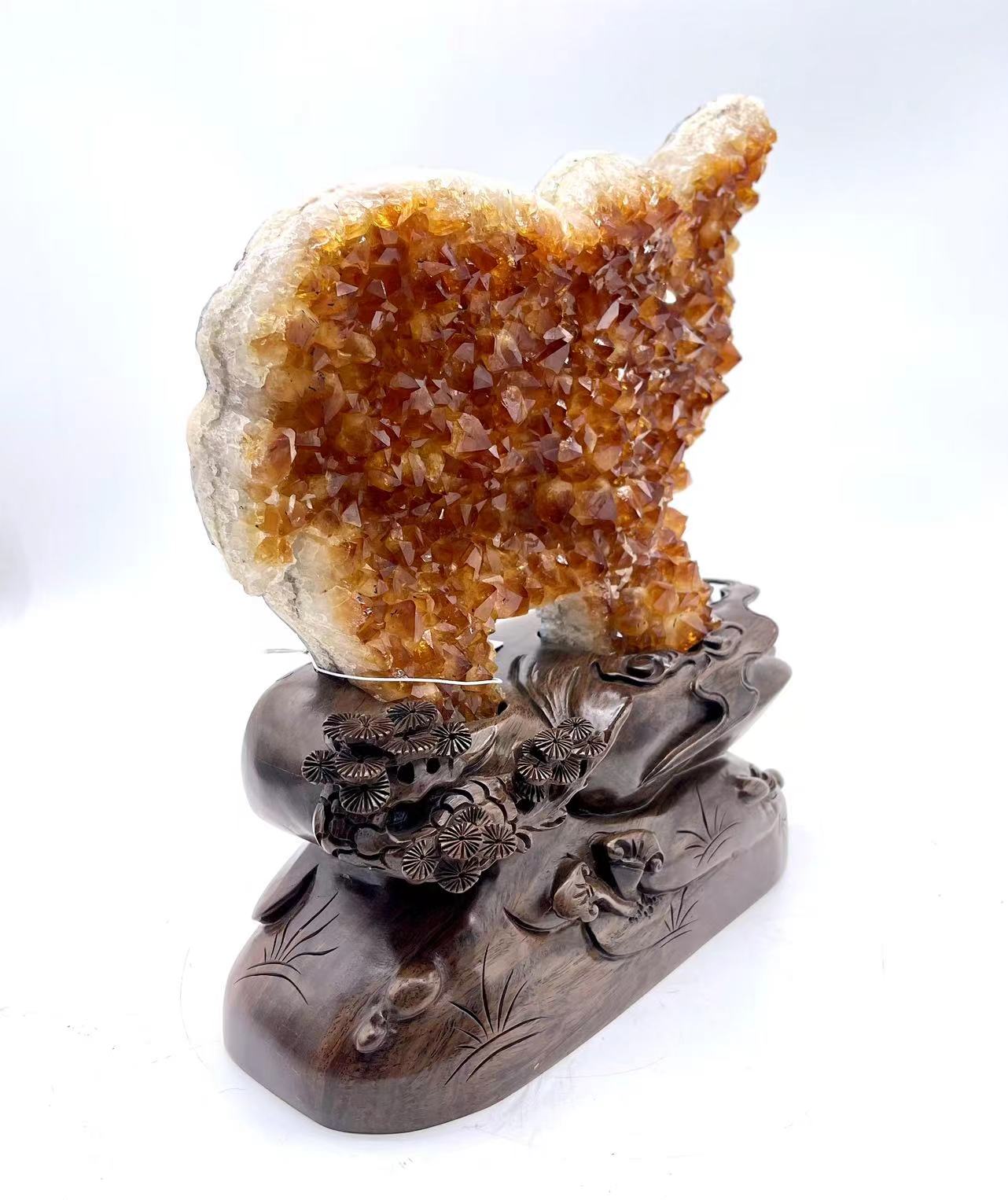 Citrine Durzy Agate Elephant