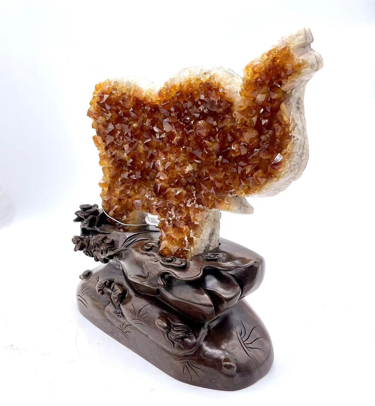 Citrine Durzy Agate Elephant