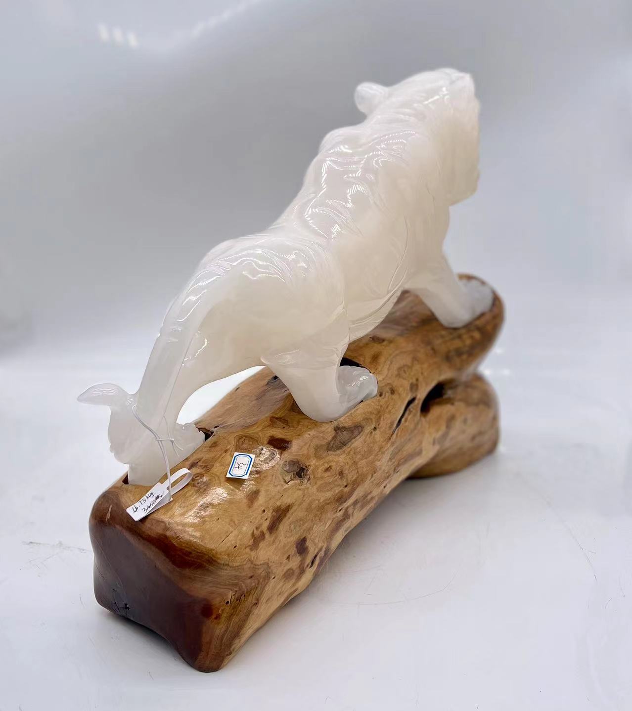 White Jade Tigter Carving