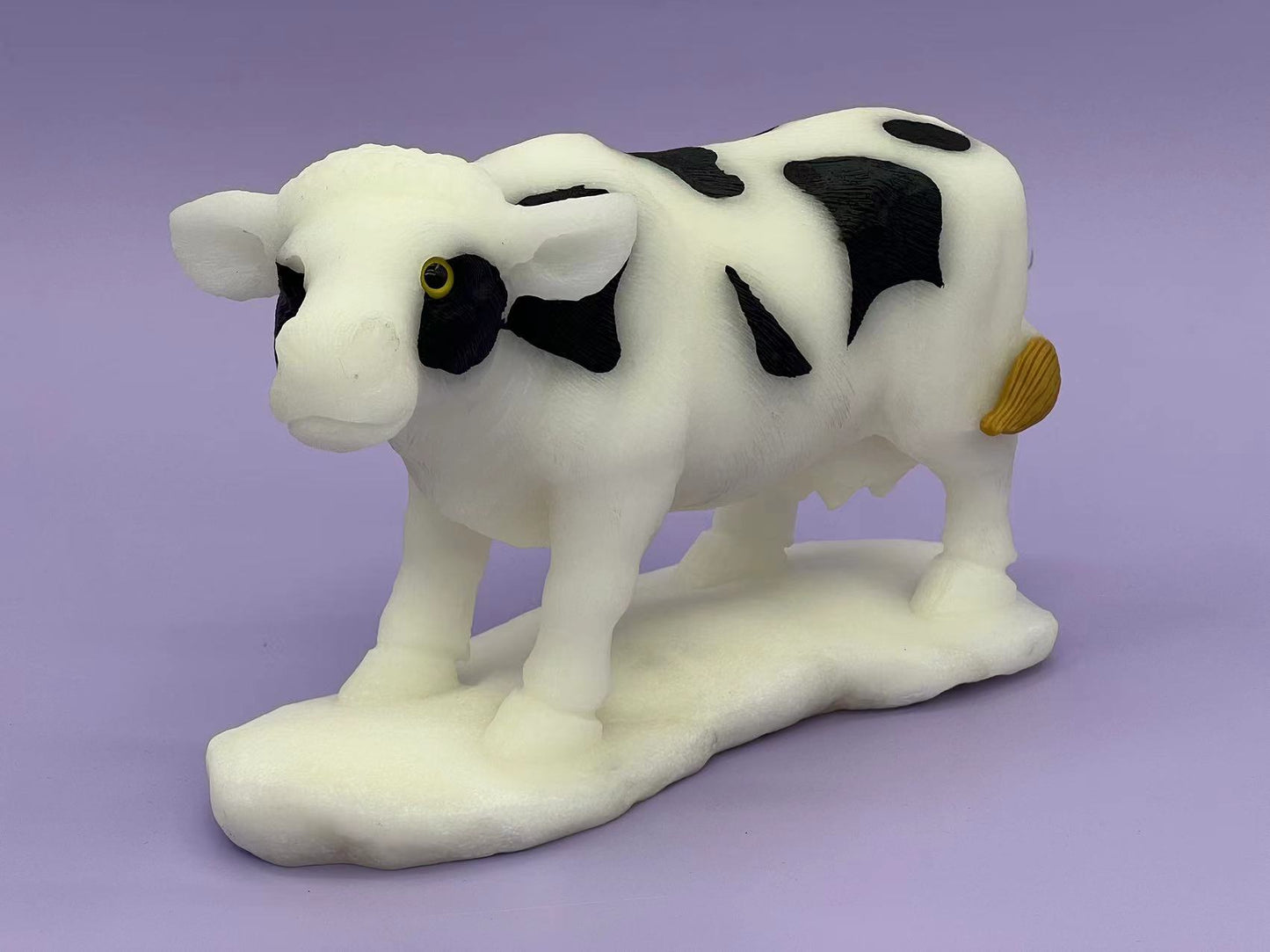 White Jade Cow Carving