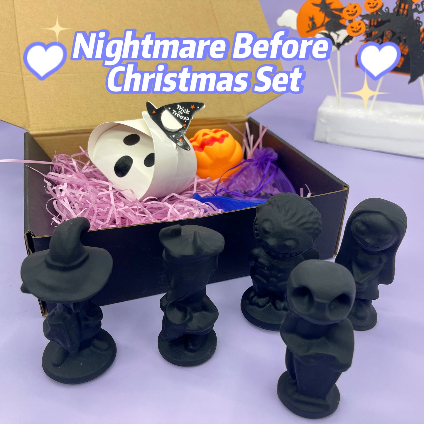 Nightmare Before Christmas Character Carvings Set