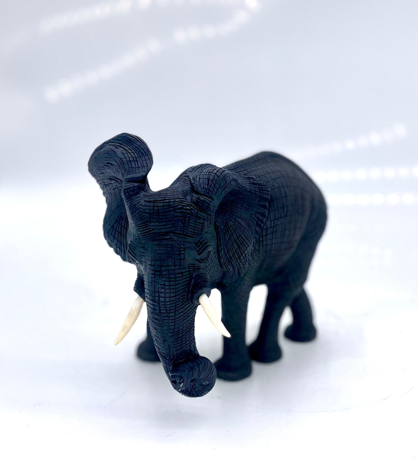 Black Obsidian Elephant