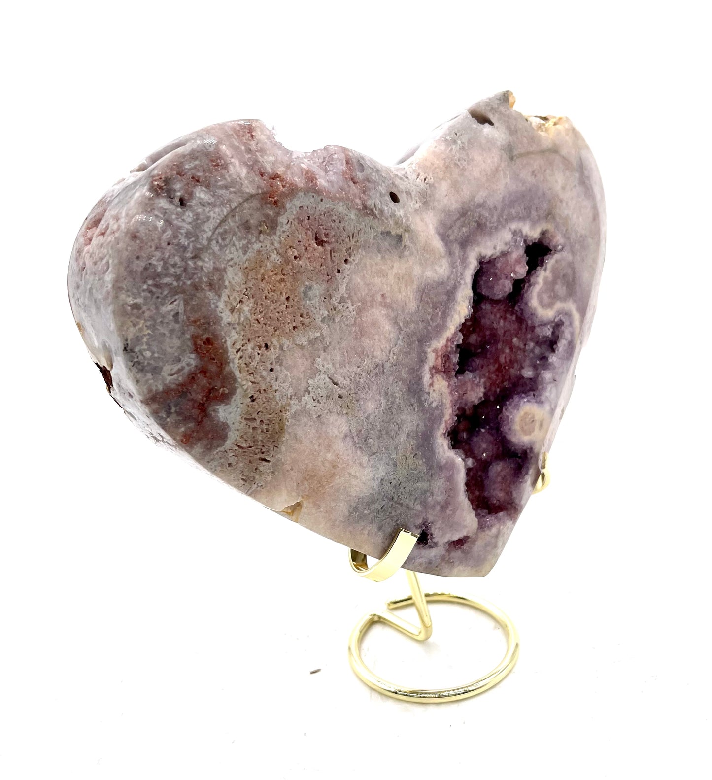 Pink Amethyst Heart