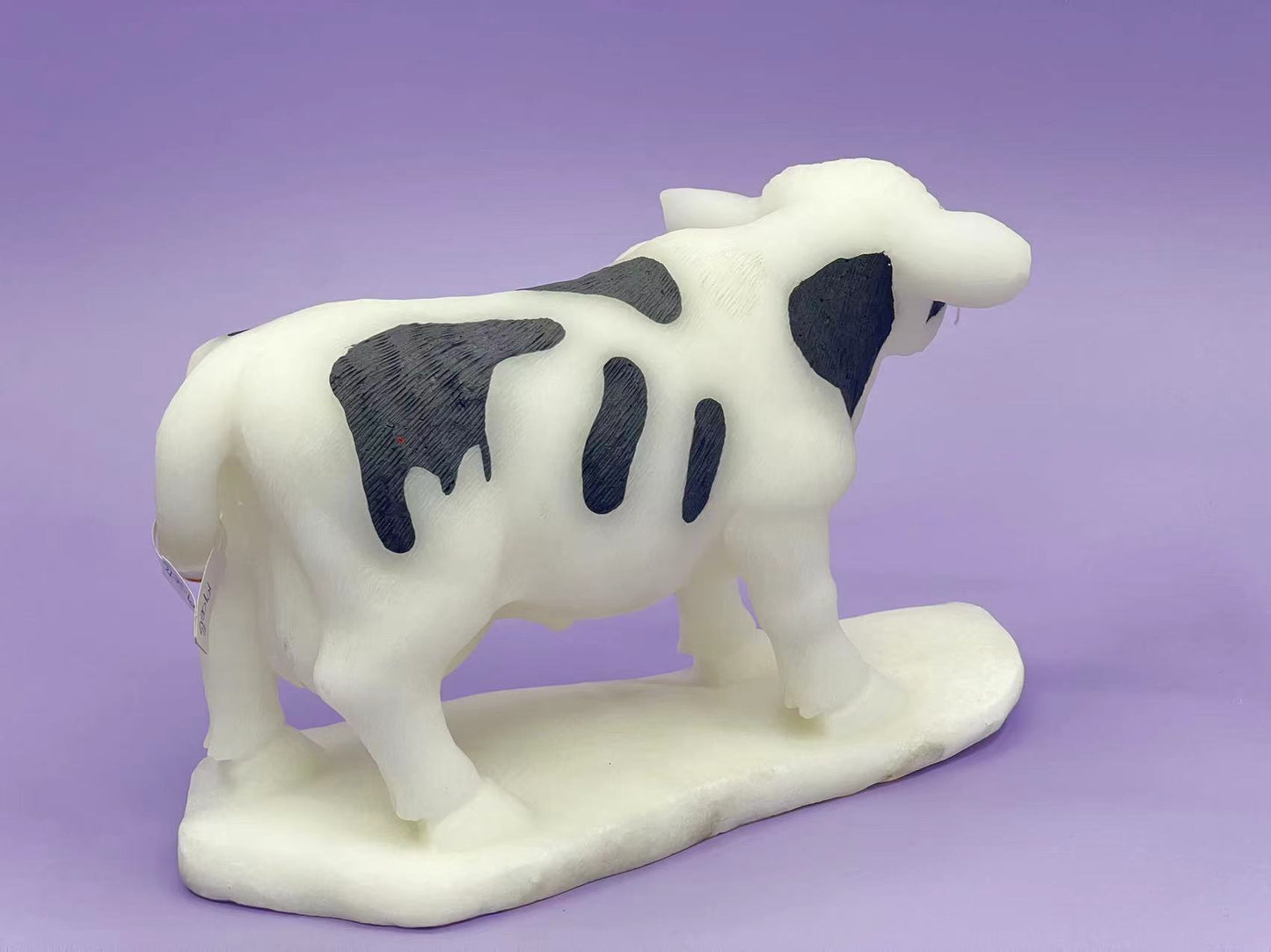 White Jade Cow Carving