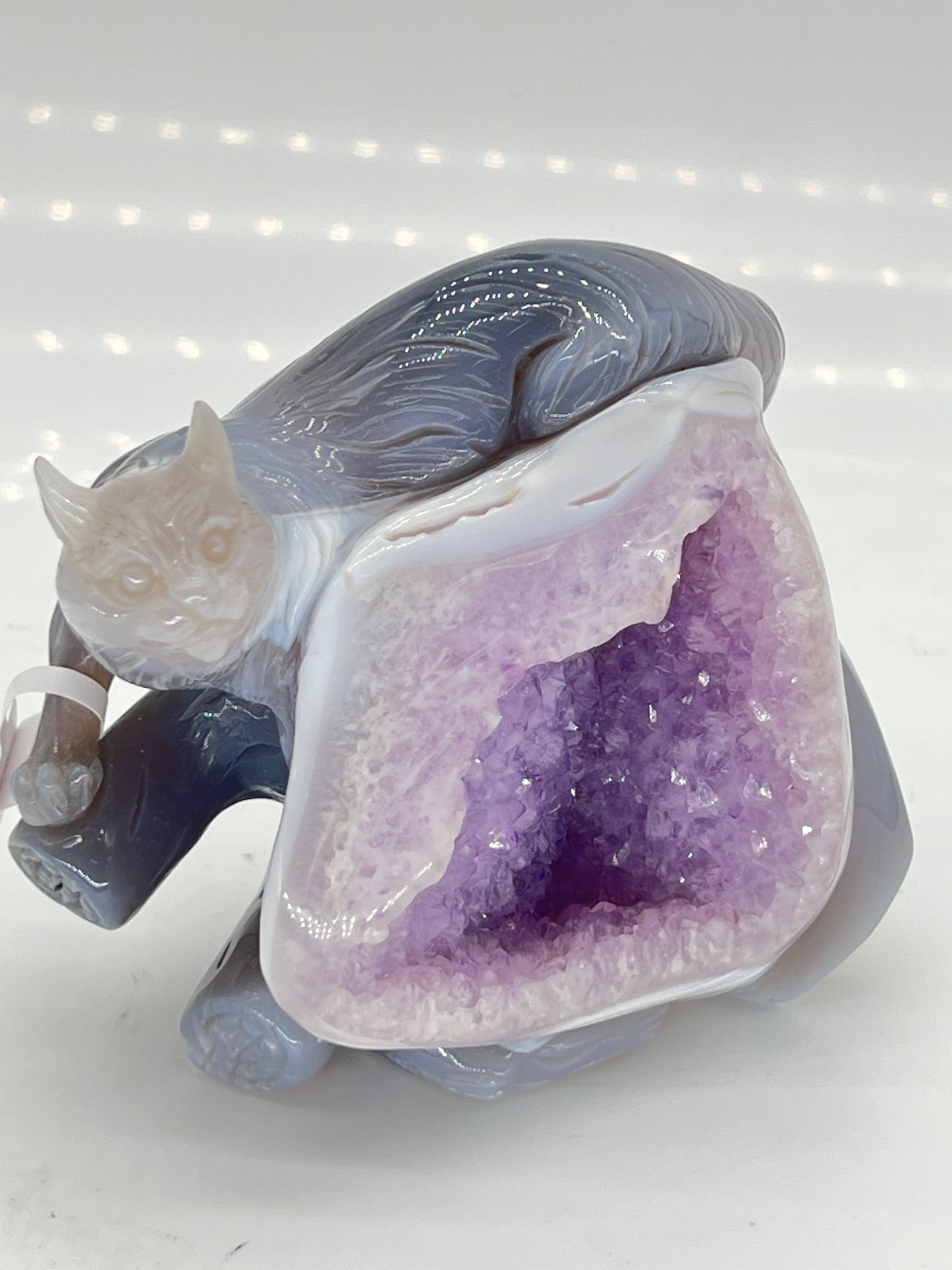 Amethyst Druzy Agate Fox