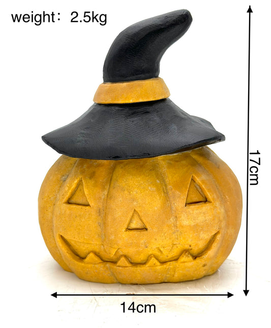 Yellow Jade Halloween Pumpkin