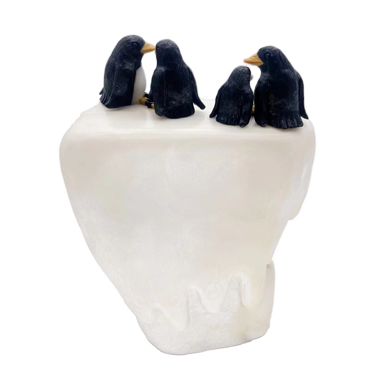 Penguin Family Carving