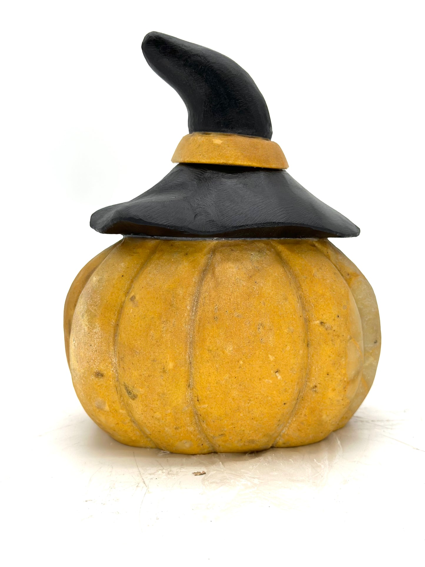 Yellow Jade Halloween Pumpkin