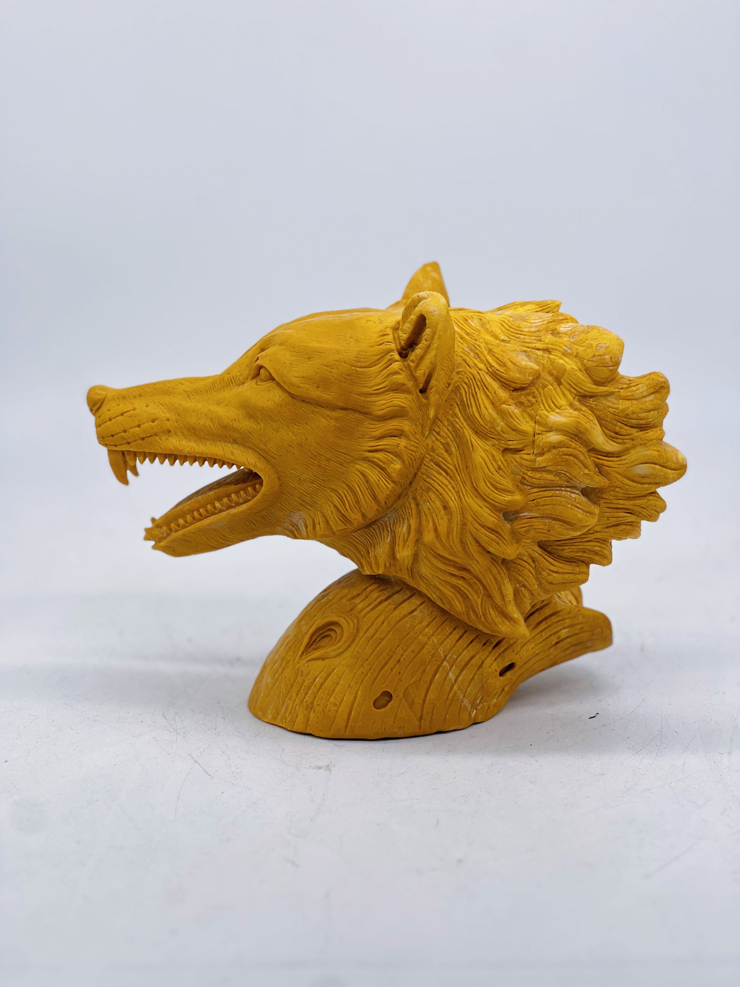 Yellow Jade Wolf Head Status