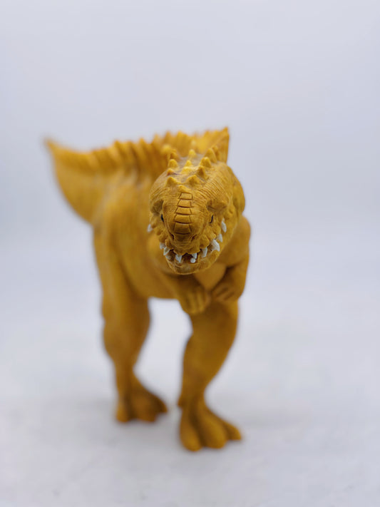 Yellow Jade T-rex Carving