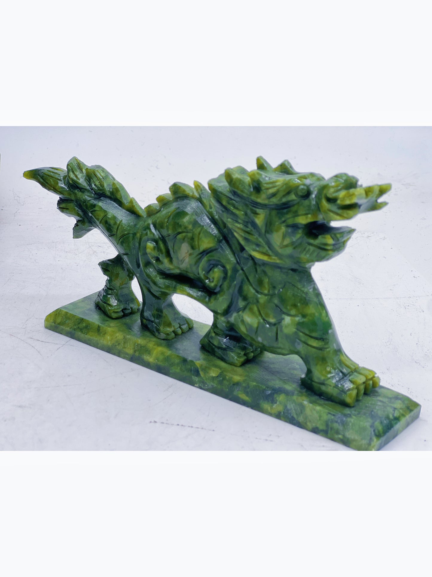 Green Jade Dragon Carving