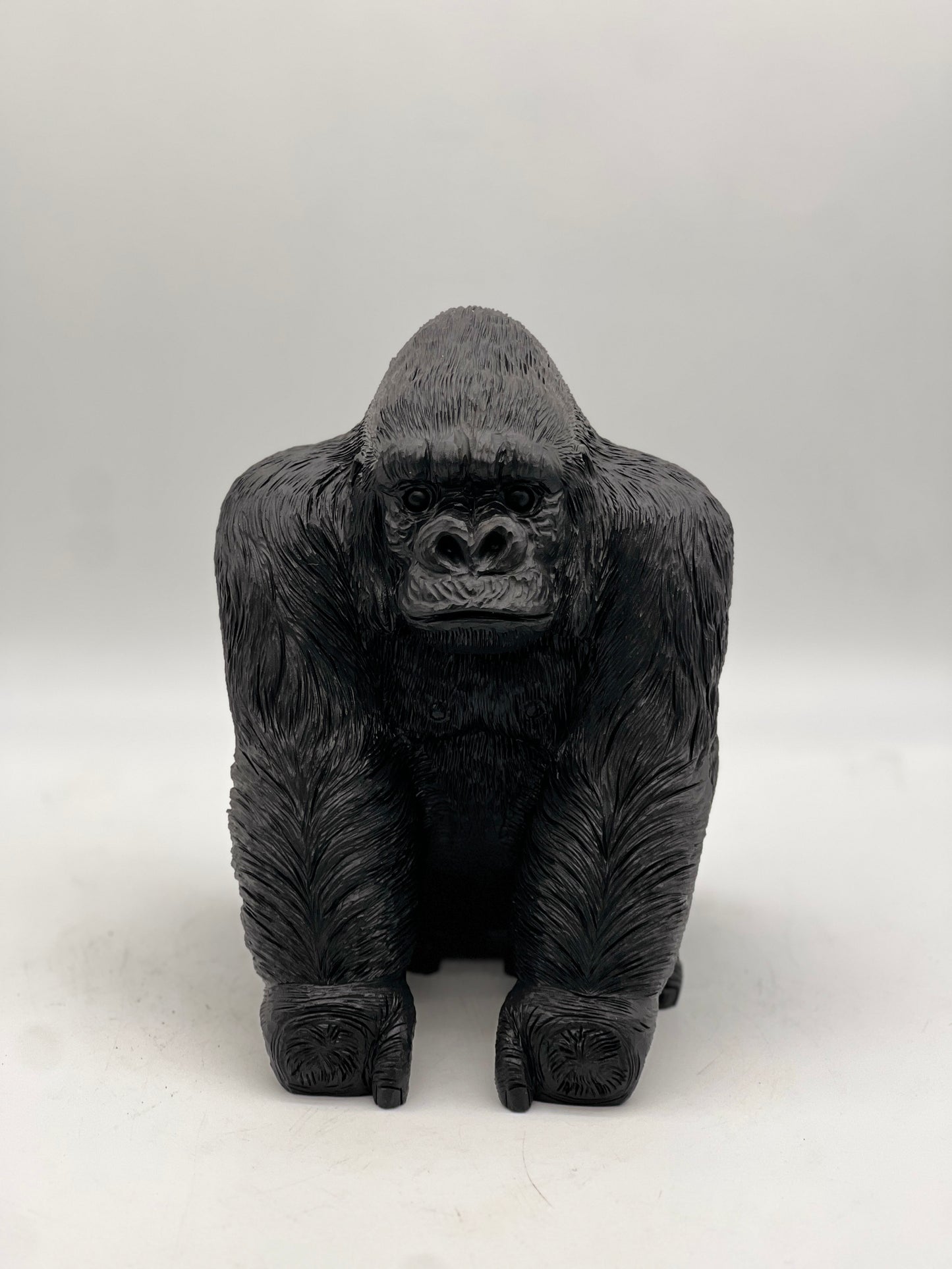 Black Obsidian King Kong Sculpture