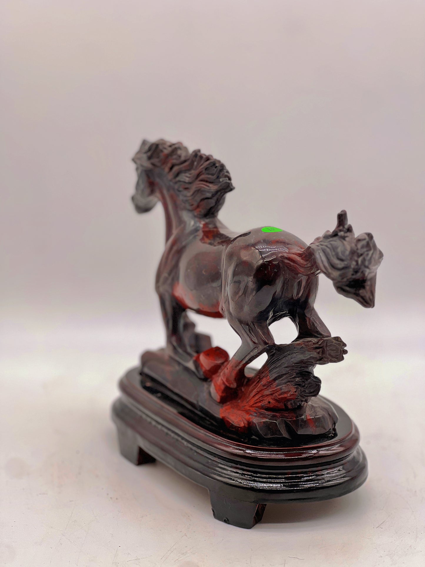 Chicken Blood Running Stallion Carving