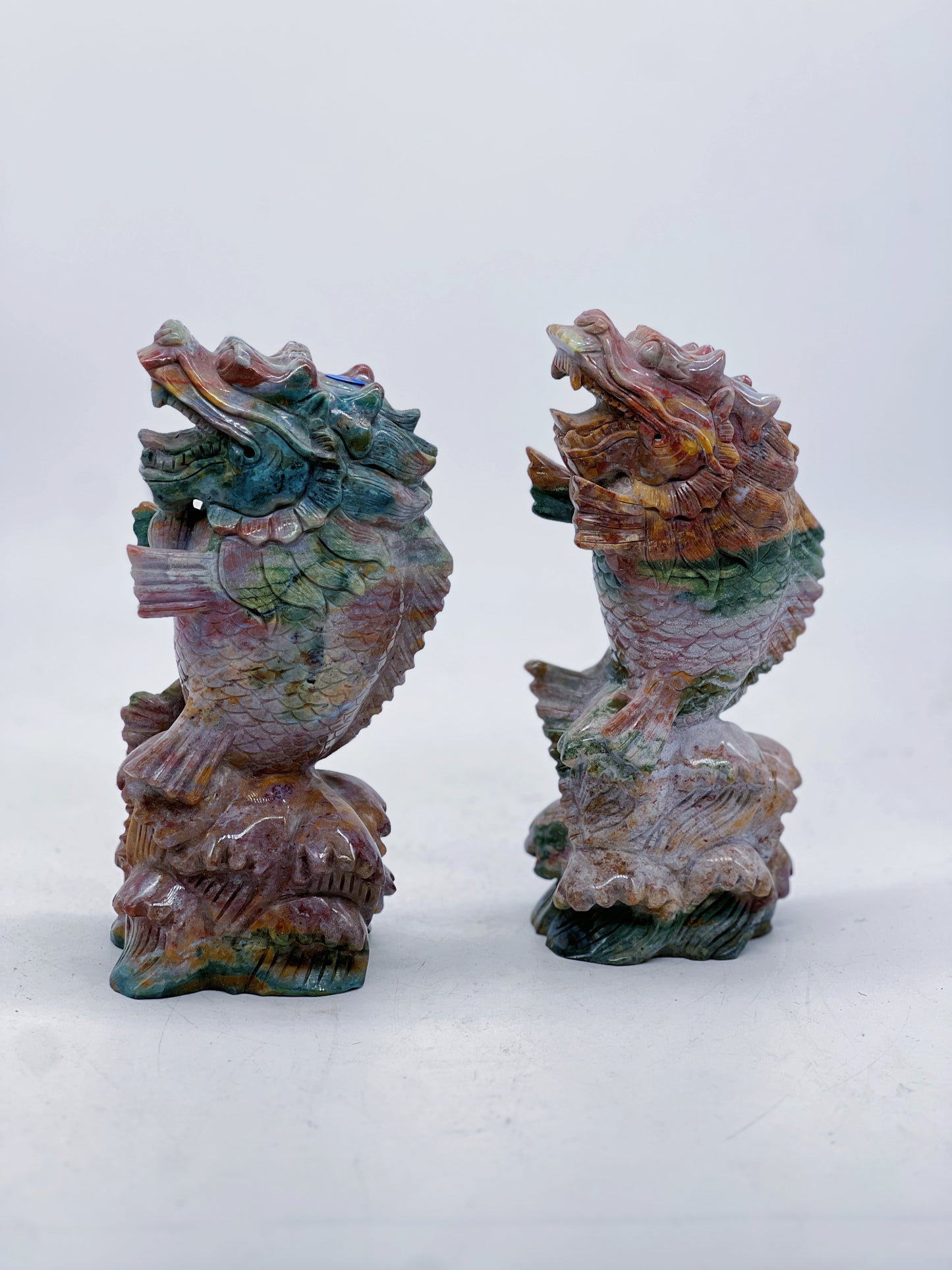 Ocean Jasper Dragon Fish Pair